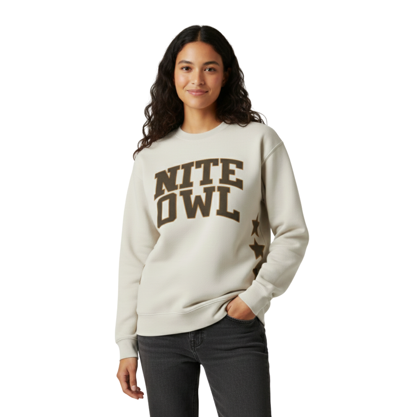 NITE OWL LONG SLEEVE CREWNECK