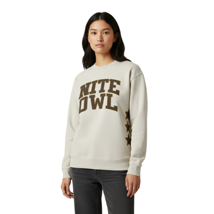 NITE OWL LONG SLEEVE CREWNECK