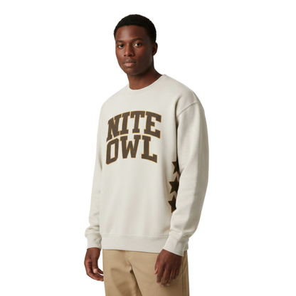 NITE OWL LONG SLEEVE CREWNECK