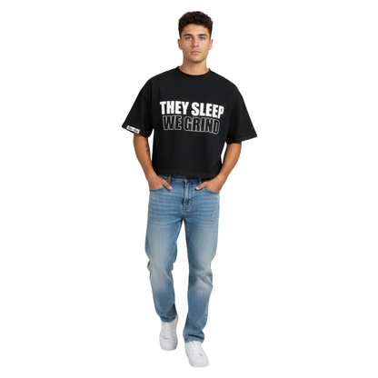 THEY SLEEP WE GRIND SHORT SLEEVE TEE