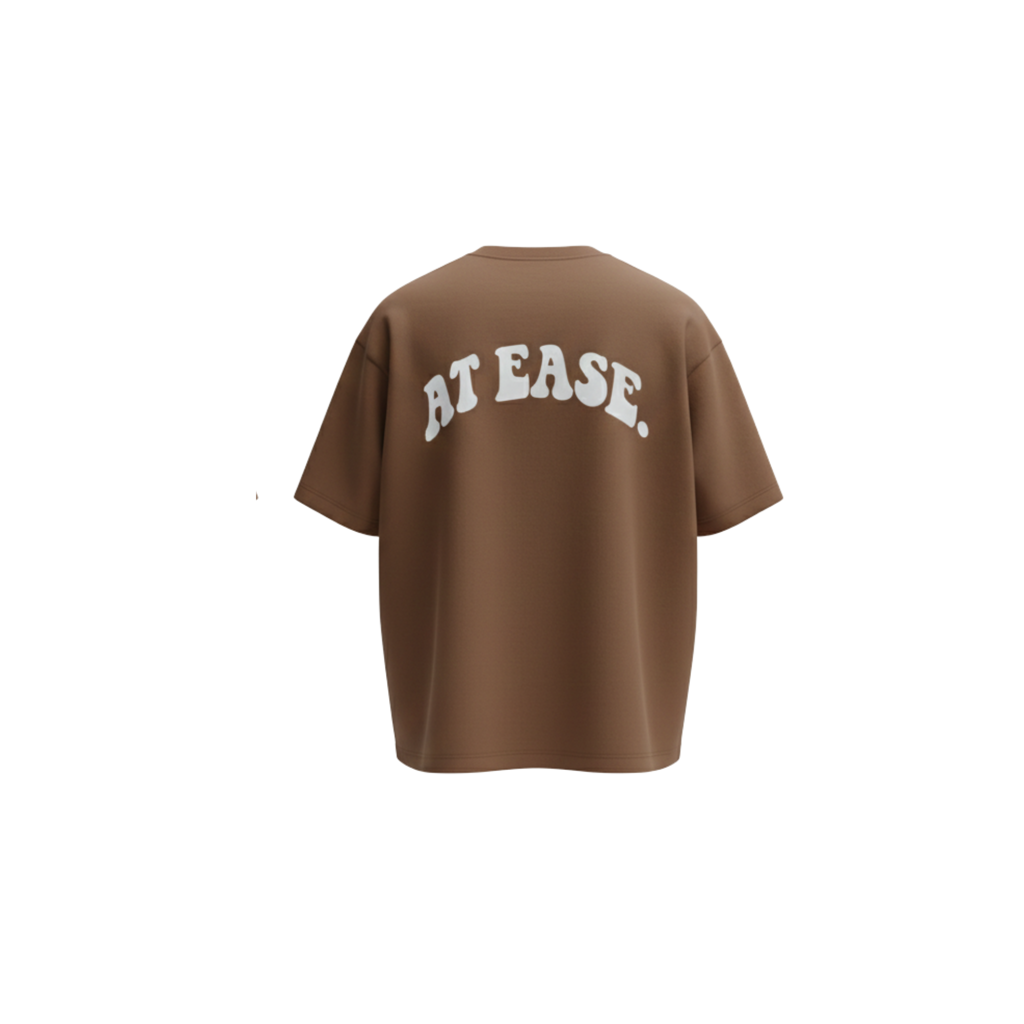 Ease Essentials Oversized Tee (Brown) - Back