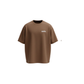 Ease Essentials Oversized Tee (Brown) - Front